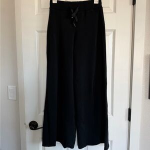 SPANX AirEssentials Black Wide-Leg Drawstring Pants
